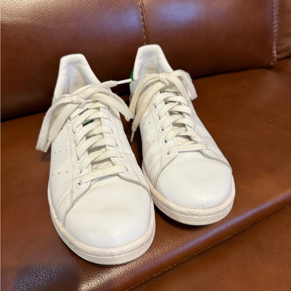 Adidas White and Green Sneakers